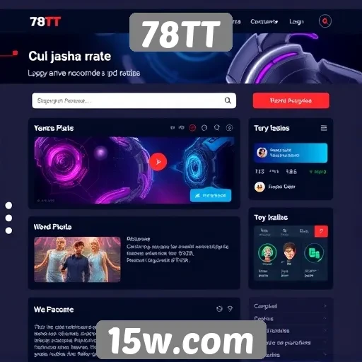 Análise da interface do usuário do site 78TT